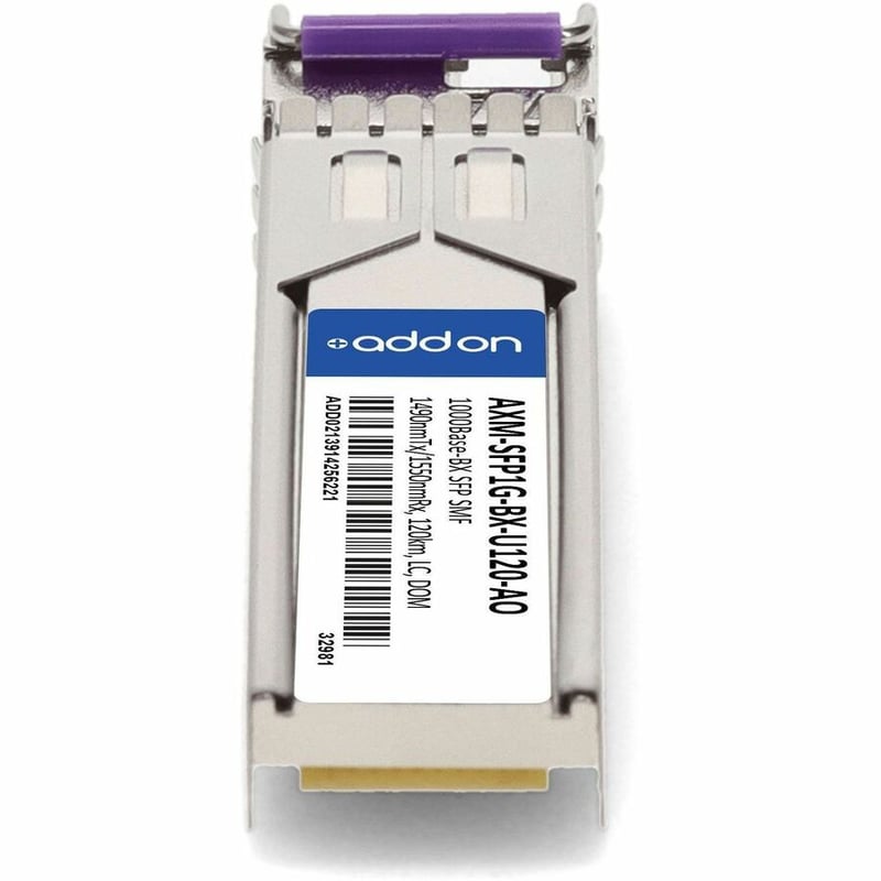 AddOn Netgear® AXM-SFP1G-BX-U120 Compatible TAA 1000Base-BX SFP Transceiver (SMF, 1490nmTx/1550nmRx, 120km, LC, DOM) - Thumbnail 4