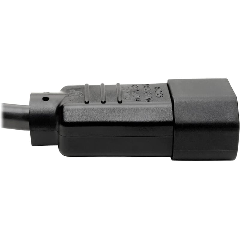 Eaton Tripp Lite Series PDU Power Cord, C13 to C14 - 13A, 250V, 16 AWG, 2 ft. (0.61 m), Black - Thumbnail 3