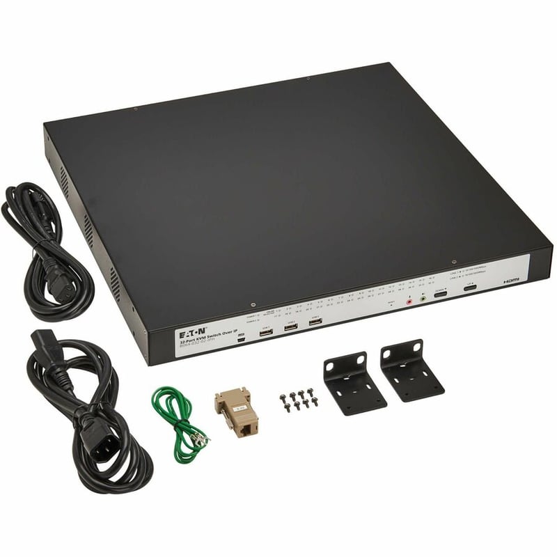 Eaton 32-Port Cat5e KVM over IP Switch - Virtual Media, 2 Remote/1 Local User, HDMI Output, 1U Rack-Mount, TAA - Thumbnail 4