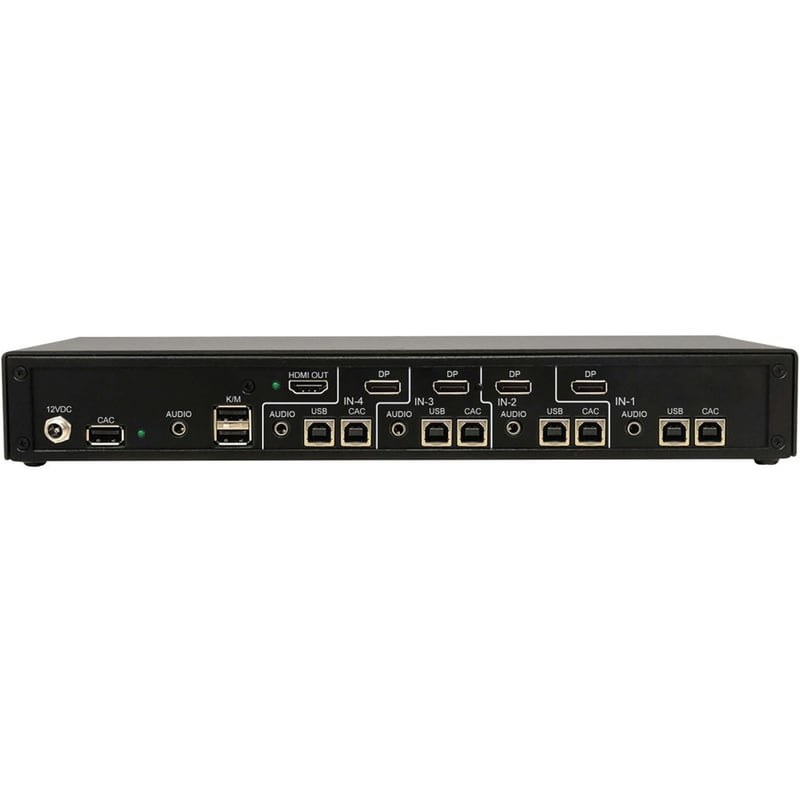 Tripp Lite by Eaton Secure KVM Switch, 4-Port, Single Head, DP to HDMI (x4), 4K, NIAP PP4.0, Audio, CAC, TAA - Thumbnail 4