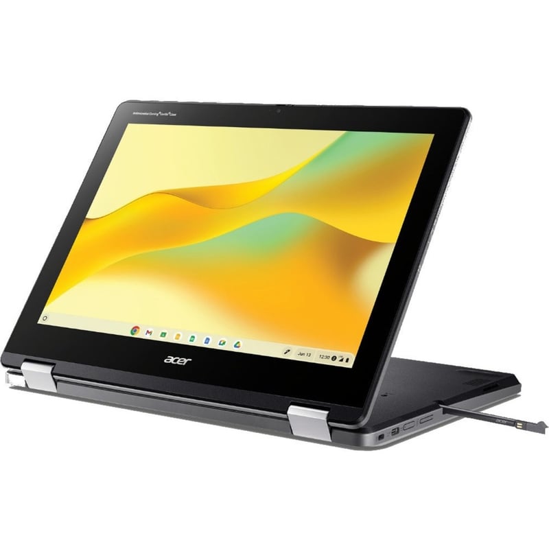 Acer Chromebook Spin 512 R856TN R856TN-C0Y7 12" Touchscreen Convertible 2 in 1 Chromebook - HD+ - 1366 x 912 - Intel N100 Quad-core (4 Core) - 8 GB Total RAM - 8 GB On-board Memory - 64 GB Flash Memory - Black - Thumbnail 1