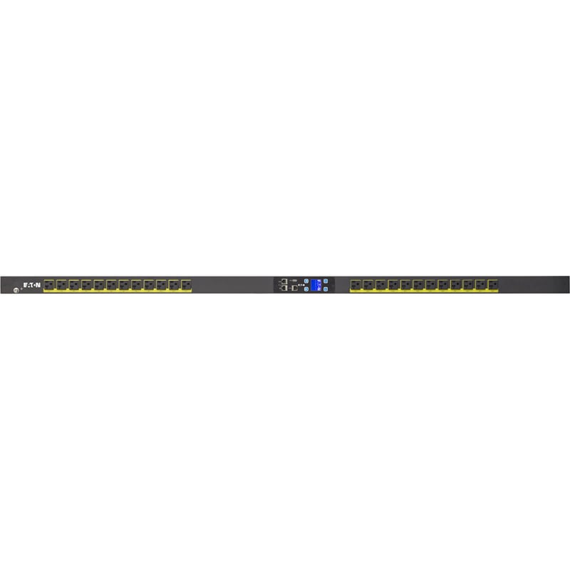 Eaton Metered Input rack PDU, 0U, 5-20P, L5-20P input, 1.92 kW max, 120V, 16A, 10 ft cord, Single-phase, Outlets: (24) 5-20R - Thumbnail 1
