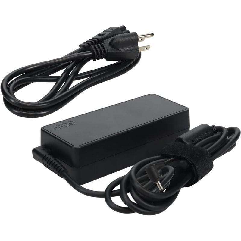 AddOn Lenovo GX20L23044 Compatible 45W 20V at 2.25A Black 4.0 mm x 1.7 mm Laptop Power Adapter and Cable - Thumbnail 2