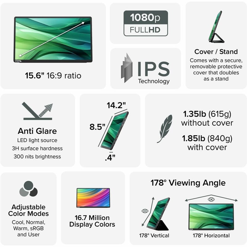Plugable's award winning portable monitor (USBC-PDMON) and portable keyboard (BT-KEY3XL) bundle - Thumbnail 3