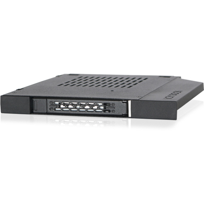 Icy Dock ToughArmor MB411SPO-1B Drive Bay Adapter for 5.25" - Serial ATA/600 Host Interface Internal - Black