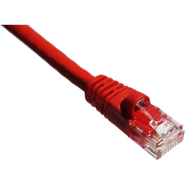 Axiom 5FT CAT5E 350mhz Patch Cable Molded Boot (Red) - Thumbnail 1
