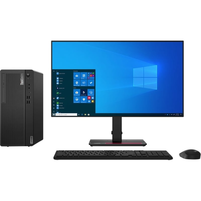Lenovo ThinkCentre M80t Gen 3 11TE0001US Desktop Computer - Intel Core i9 12th Gen i9-12900 - vPro Technology - 16 GB - 256 GB SSD - Tower - Raven Black - Thumbnail 2