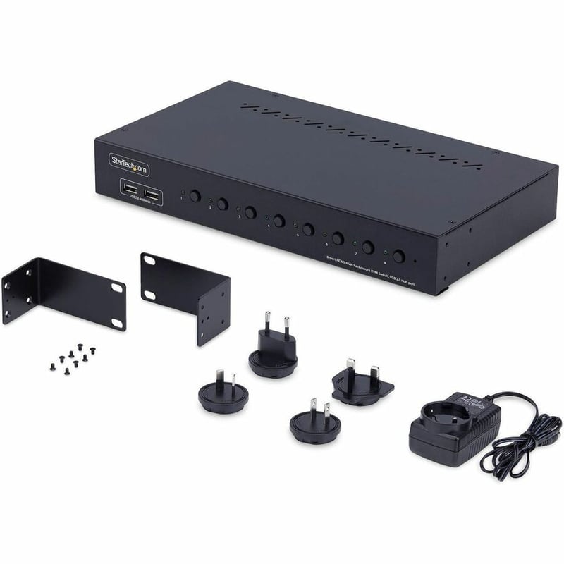 8-PORT RACK MOUNT KVM SWITCH - HDMI 2.0 KVM 4K 60HZ - Thumbnail 2