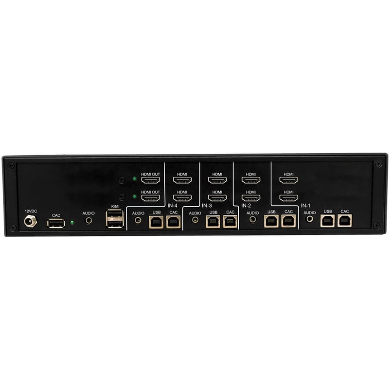 Tripp Lite by Eaton Secure KVM Switch, 4-Port, Dual Head, HDMI to HDMI, 4K, NIAP PP4.0, Audio, CAC, TAA - Thumbnail 4