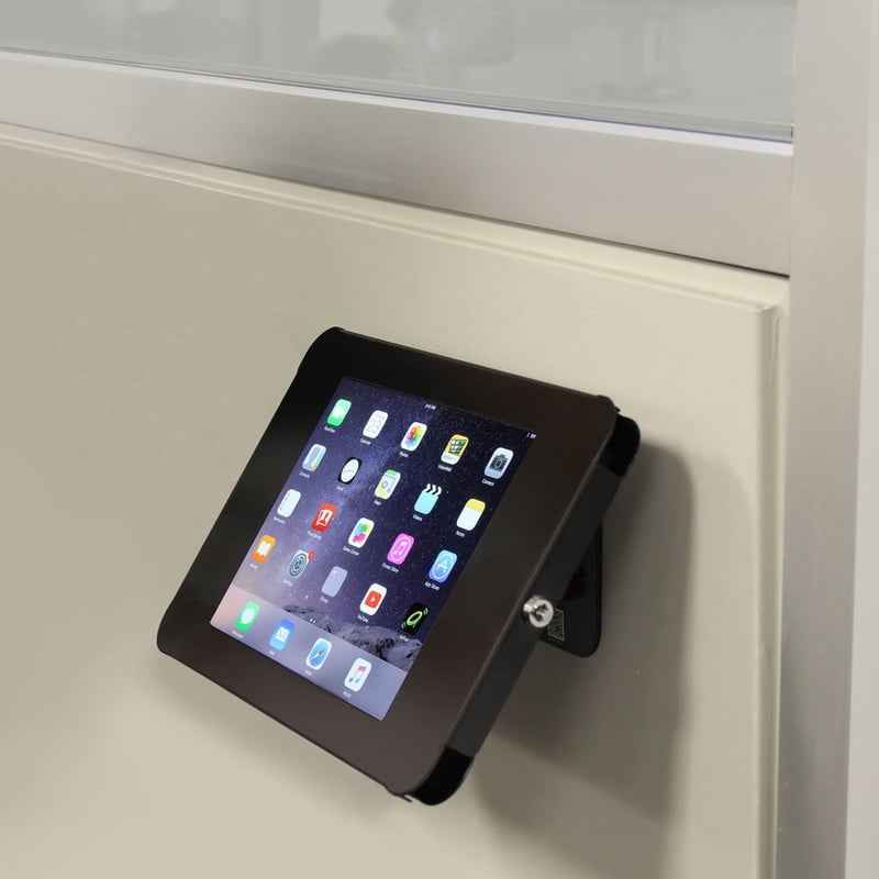 StarTech.com Secure Tablet Stand - Security lock protects your tablet from theft and tampering - Easy to mount to a desk / table / wall or directly to a VESA compatible monitor mount - Supports iPad and other 9.7" tablets - Steel - Thumbnail 2