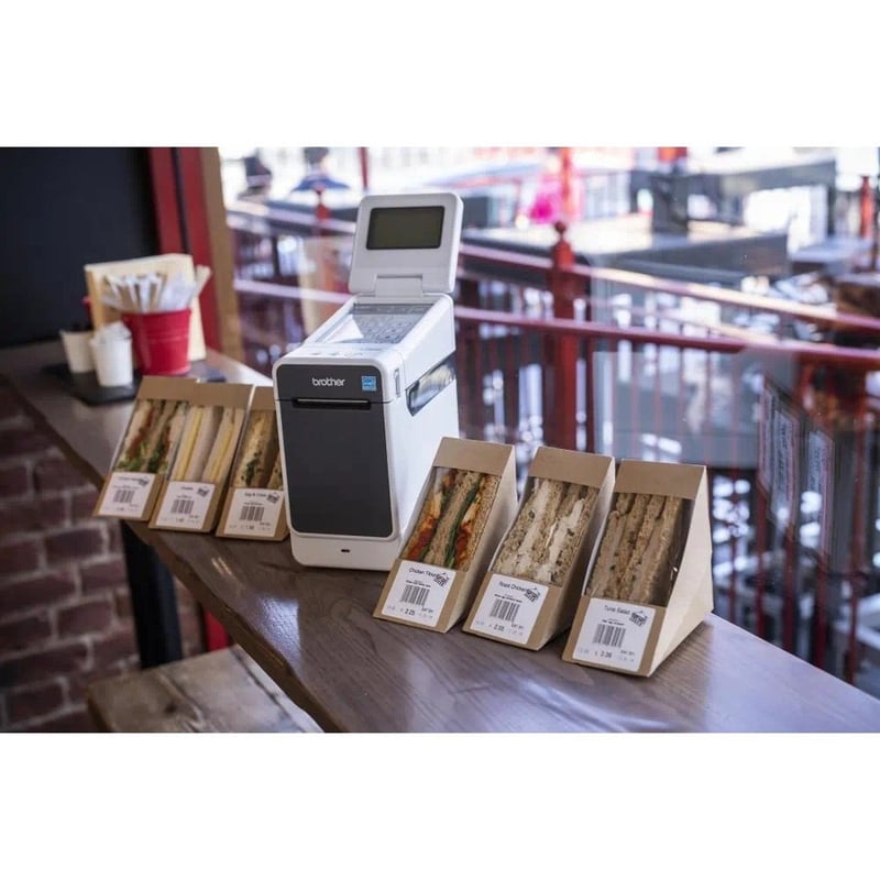 Brother TD-2125N Desktop Direct Thermal Printer - Monochrome - Label/Receipt Print - USB - Serial - Thumbnail 4