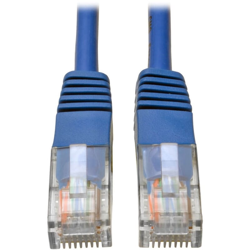 Eaton Tripp Lite Series Cat5e 350 MHz Molded (UTP) Ethernet Cable (RJ45 M/M), PoE - Blue, 2 ft. (0.61 m) - Thumbnail 1