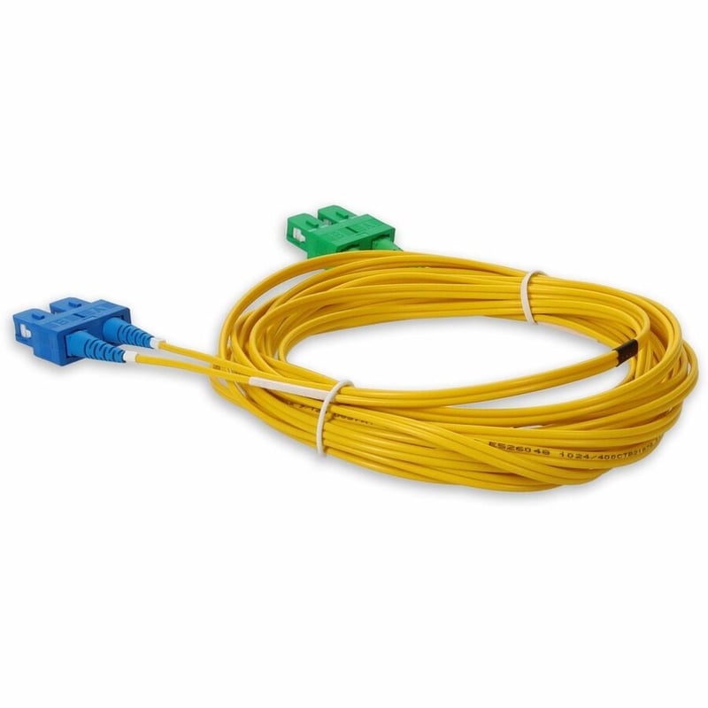 AddOn 2m ASC to SC Yellow OS2 Duplex Microboot, Snagless OFNR (Riser-Rated) SMF Fiber Patch Cable - Thumbnail 3