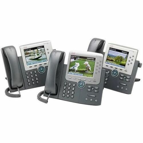 Cisco 7942G IP Phone - Corded - Corded - Wall Mountable - Dark Gray - Thumbnail 1