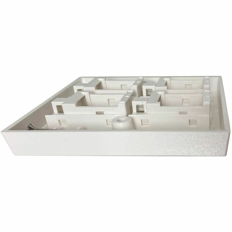 Eaton Tripp Lite Series 4-Port UK-Style Keystone Wall Plate, Unloaded Shuttered Module, White, TAA - Thumbnail 4