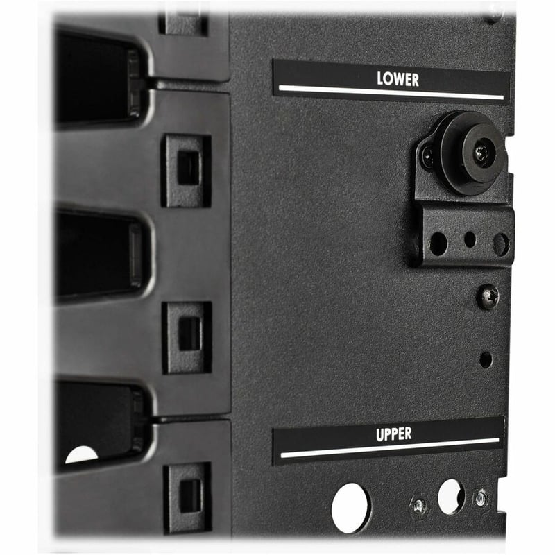 Eaton Tripp Lite Series High-Capacity Vertical Cable Manager - Deep Double Finger Duct with Cover, Double Sided, 6 in. Wide, Yellow/Black, 7 ft. (2.2 m) - Thumbnail 3