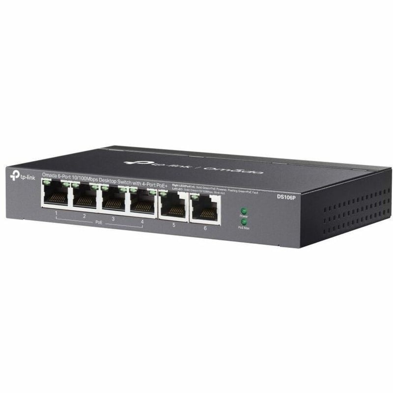 OMADA 6-PORT SWITCH 4-PORT POE+ OMADA 6-PORT SWITCH W/4-PORT POE+ - Thumbnail 3
