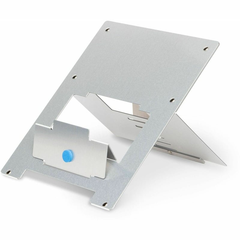R-GO ERGONOMIC LAPTOP STAND, RISER, FLEXIBLE, SILVER, TAA COMPLIANT - Thumbnail 1