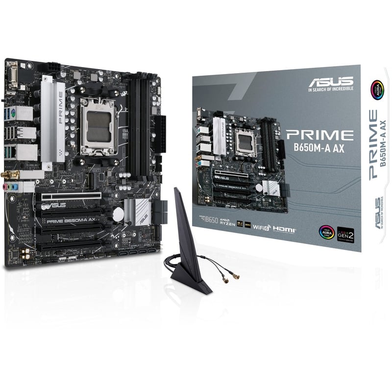 Asus Prime B650M-A AX Desktop Motherboard - AMD B650 Chipset - Socket AM5 - Micro ATX - Thumbnail 4