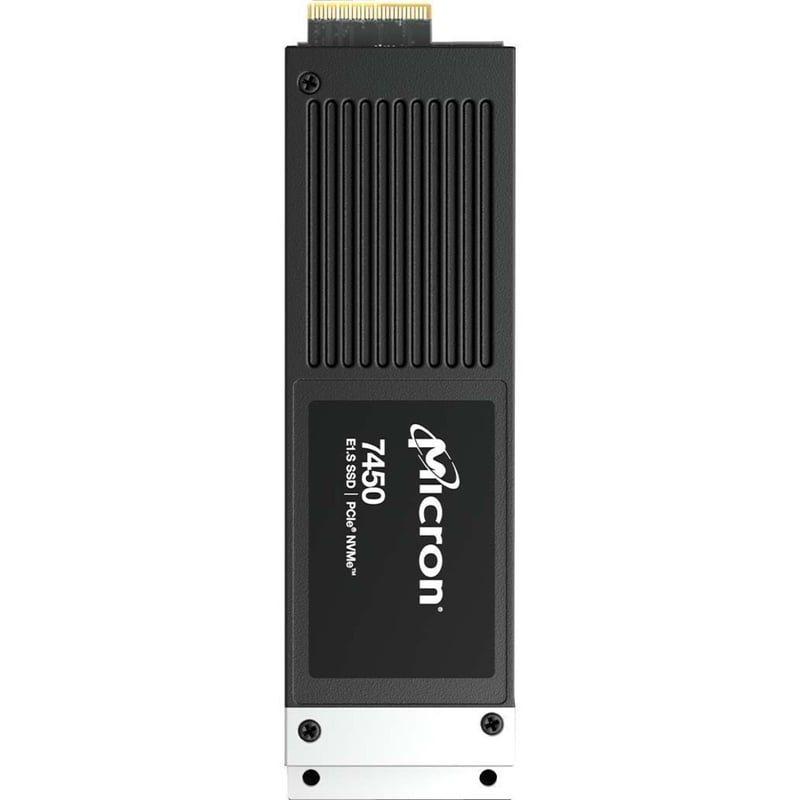 Micron 7450 PRO 7.68 TB Solid State Drive - E1.S - EDSFF Internal - PCI Express NVMe (PCI Express NVMe 4.0 x4) - Read Intensive - TAA Compliant - Thumbnail 1