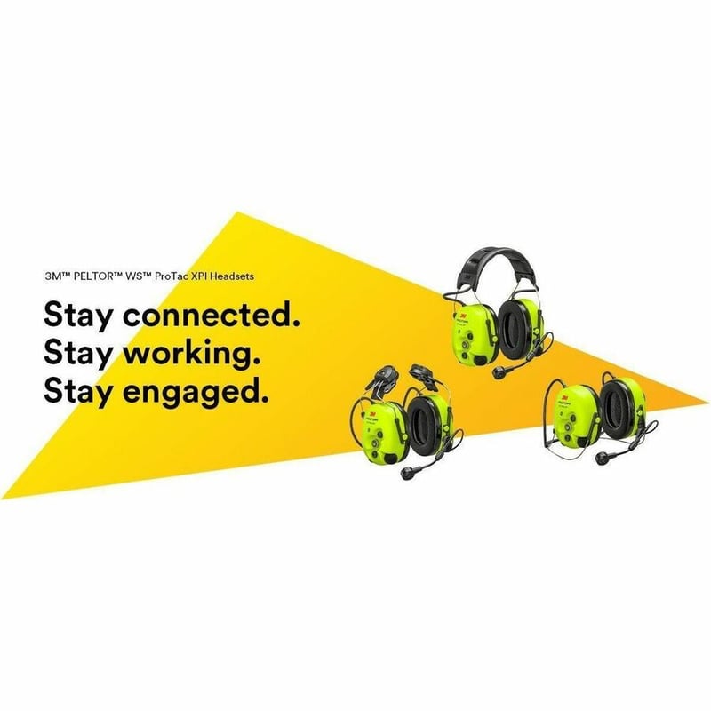 PELTOR WS PROTAC XPI YELLOW HEADSET HEADBAND - Thumbnail 2