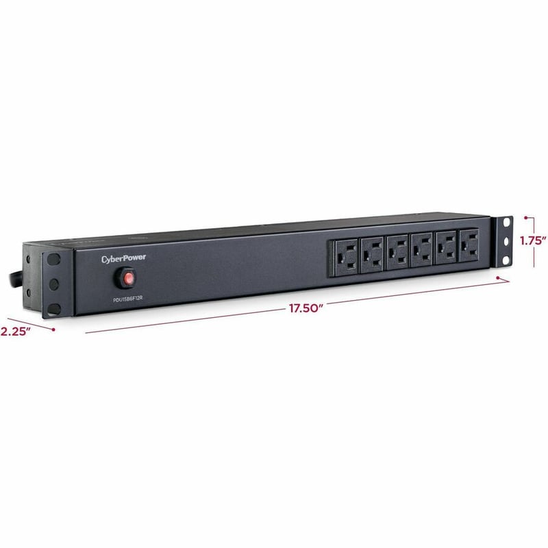 CyberPower PDU15B6F12R 100 - 125 VAC 15A Basic PDU - Thumbnail 3