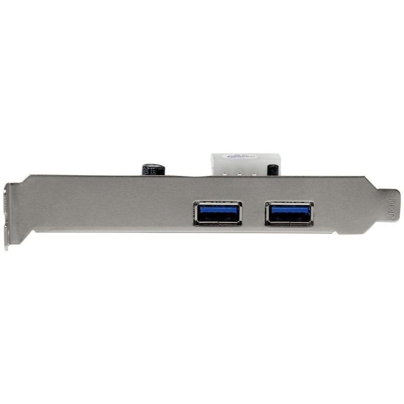 StarTech.com 2 Port PCI Express (PCIe) SuperSpeed USB 3.0 Card Adapter with UASP - 5Gbps - LP4 Power - Thumbnail 3