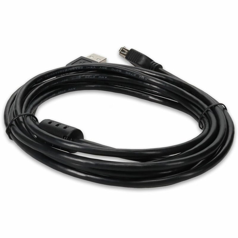 AddOn 5-Pack of 10ft USB 2.0 (A) Male to Female Black Cables - Thumbnail 4