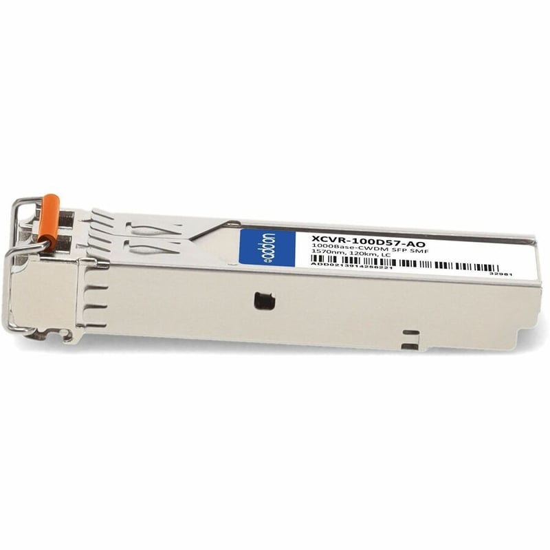 AddOn Ciena® XCVR-100D57 Compatible TAA 1000Base-CWDM SFP Transceiver (SMF, 1570nm, 120km, LC, DOM) - Thumbnail 2