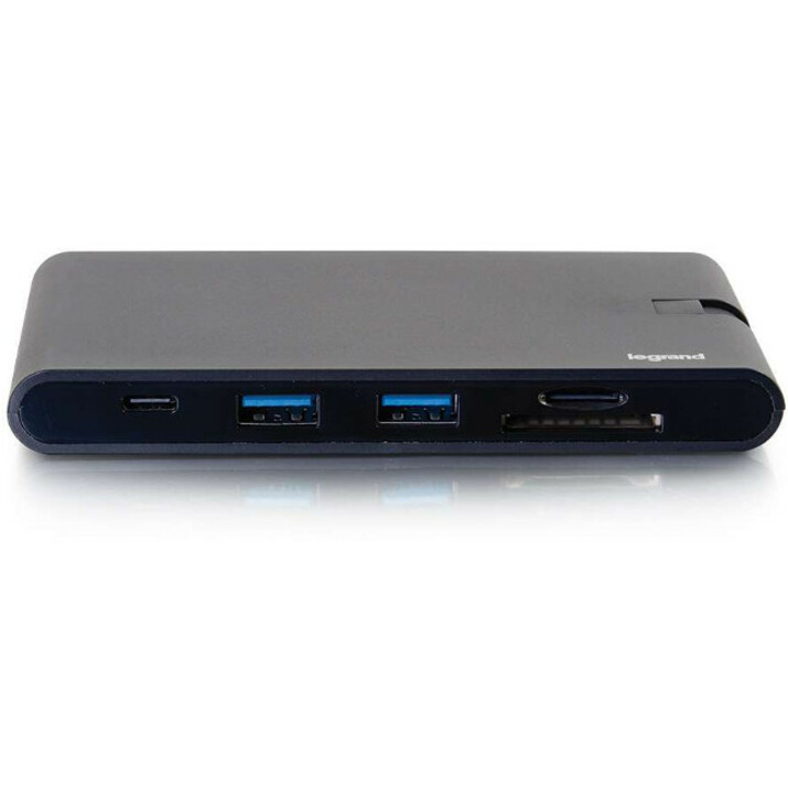 C2G USB C Docking Station with 4K HDMI, USB, Ethernet, VGA, and SD Card Reader - Power Delivery up to 100W - Thumbnail 2