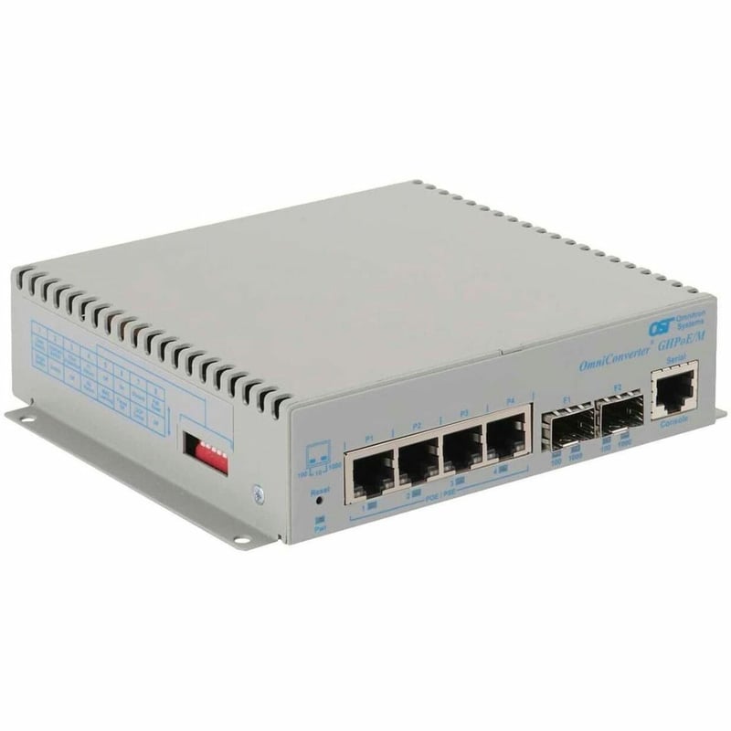 10/100/1000 4XRJ-45 POE SWITCH 100W BT MGT 1G 2XSFP -40 TO 60C AC