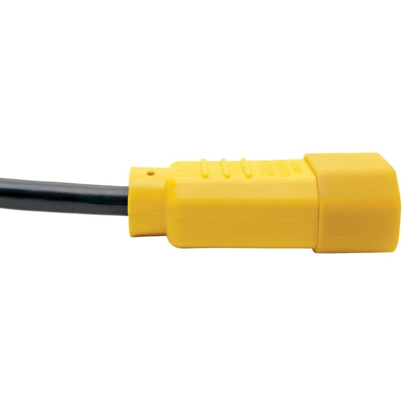 Eaton Tripp Lite Series PDU Power Cord, C13 to C14 - 10A, 250V, 18 AWG, 4 ft. (1.22 m), Yellow - Thumbnail 3