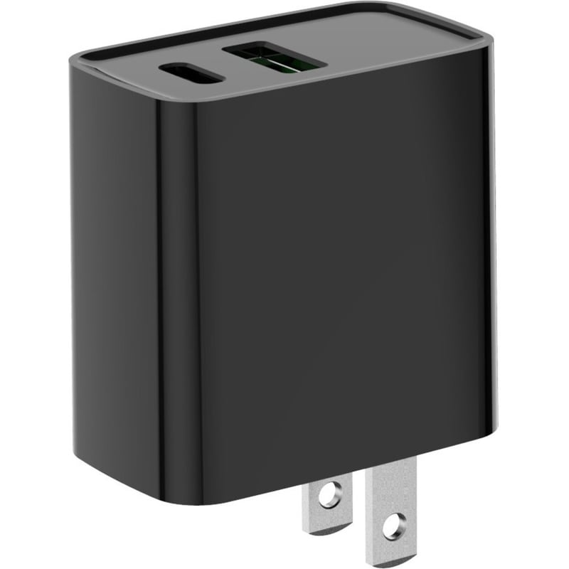 4XEM 20W Dual USB Wall Charger - Black - Thumbnail 3