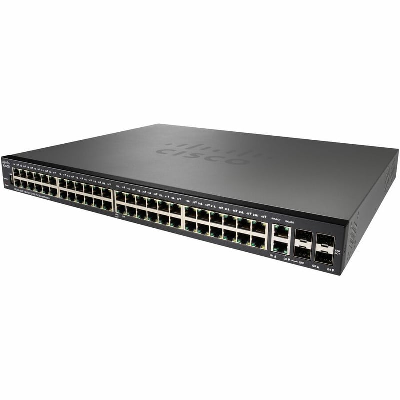Cisco SF250-48HP 48-Port 10 100 PoE Smart Switch - Thumbnail 3