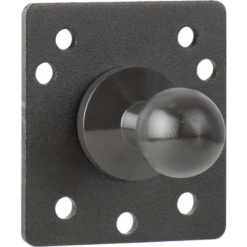 AMPS TABLET MOUNT PLATE. SQUARE PLATE WITH AMPS HOLE PATTERN & 20MM BALL JOINT - Thumbnail 1
