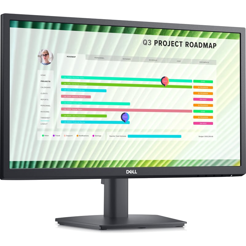 Dell E2223HV 22" Class Full HD LCD Monitor - 16:9 - Black - Thumbnail 1