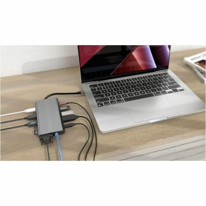 12-IN-1 MALE USB-C TO HDMI DP VGA RJ45 X2 USB-C X2 USB-A - Thumbnail 2