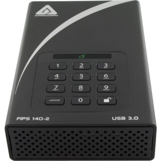 Apricorn Aegis Padlock DT FIPS ADT-3PL256F-6000 6 TB Hard Drive - External - TAA Compliant - Thumbnail 2