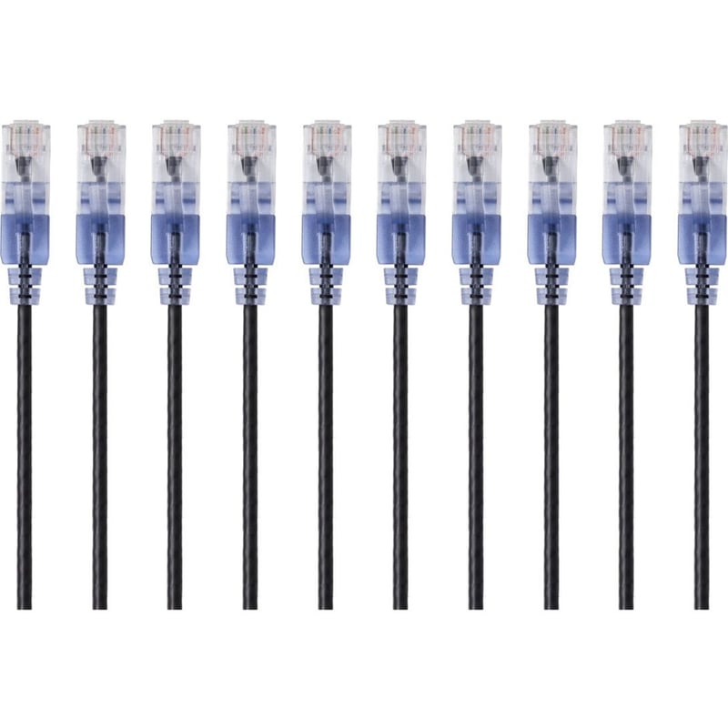 SLIM CAT6A CABLE - 10PK_ 5FT BLACK - Thumbnail 1