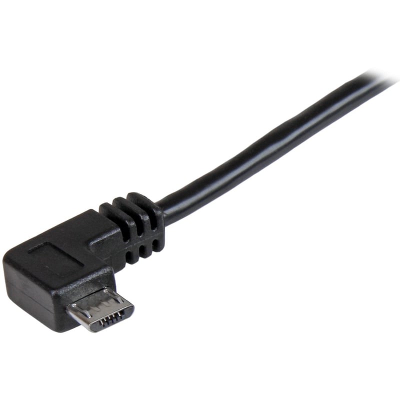 StarTech.com 0.5 m Right Angle Micro USB Cable - Charge and Sync Cable - USB to Micro USB - 24 AWG - Thumbnail 2