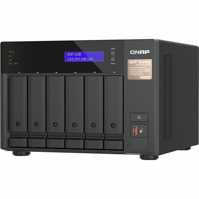 6 BAY NVR 8CH MAX CH 36 VMS BUILT-IN IP SURVEILLANCE HDMI - Thumbnail 3