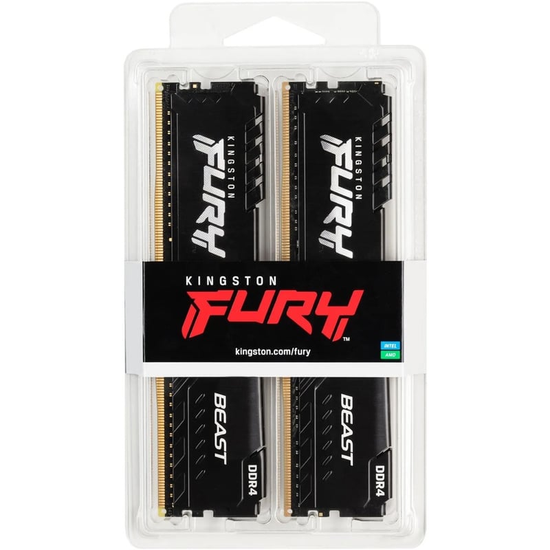 Kingston FURY Beast 32GB (2 x 16GB) DDR4 SDRAM Memory Kit - Thumbnail 5
