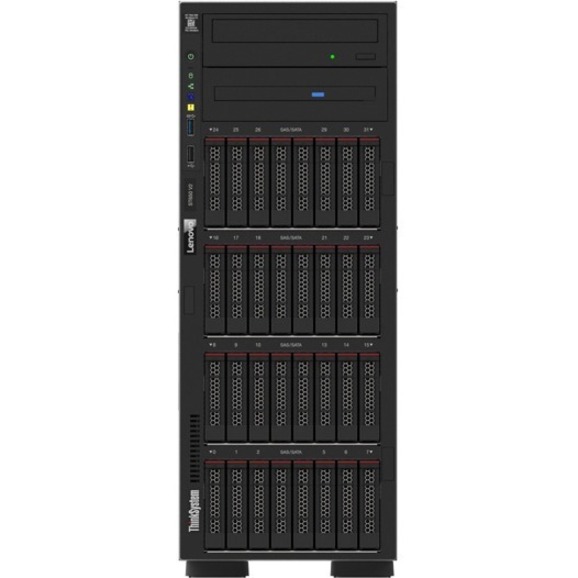 Lenovo ThinkSystem ST650 V2 7Z74A01YNA 4U Tower Server - 1 Xeon Silver 4310 2.10 GHz - 32 GB RAM - Serial ATA/600 Controller - Thumbnail 3