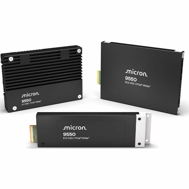 MICRON 9550 MAX 6400GB NVME U.2 (15MM) ENTERPRISE SSD SINGLE PACK - Thumbnail 2