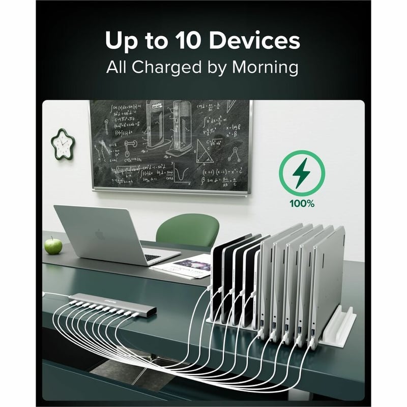 PLUGABLE USB-C 10-PORT CHARGER USB-C PD 10-PORT PRIORITY CHARGER - Thumbnail 4