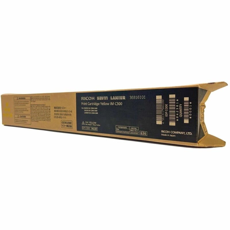 Ricoh Original Laser Toner Cartridge - Yellow - 1 Pack - Thumbnail 2