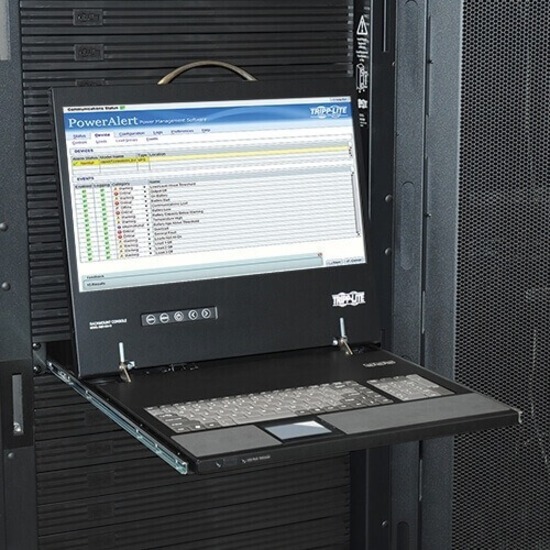 Tripp Lite by Eaton Rack Console KVM w/ 19" LCD, DVI or VGA Adapter 1U