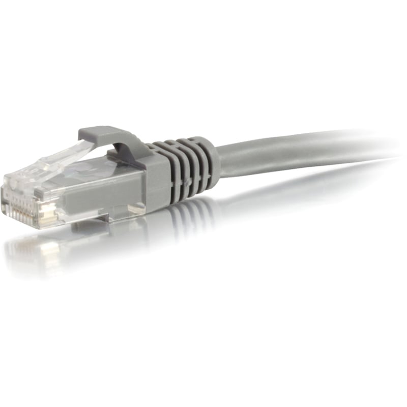 C2G 15ft Cat6 Ethernet Cable - Snagless Unshielded (UTP) - Gray - Thumbnail 2