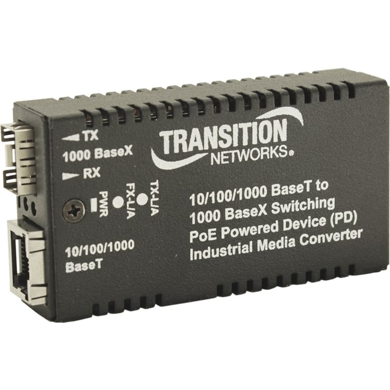 Transition Networks M/GE-xSW-SFP-01-xx-UxX Transceiver/Media Converter - Thumbnail 1