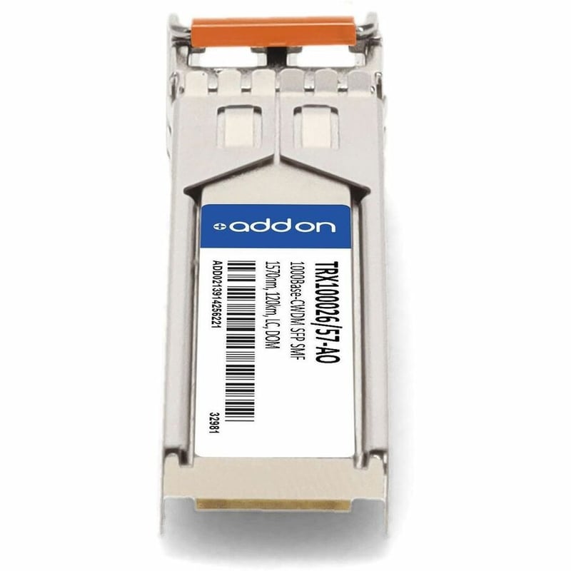 AddOn Infinera® TRX100026/57 Compatible TAA 1000Base-CWDM SFP Transceiver (SMF, 1570nm, 120km, LC, DOM) - Thumbnail 4